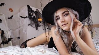 A cute witch waits for a strong cock to make magic