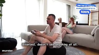 Don't moan, or your stepmom will want to cum in your mouth