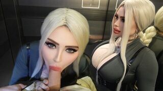 Elevator made for quick sex, not just for carrying people