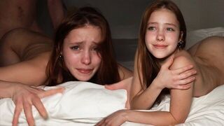 The girl was brought to tears of joy during the intense standing sex session