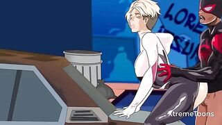 The Spiderman cartoon has a part where Gwen Stacy gets fucked hard - Kyzdar Net
