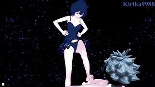 Secre Swallowtail and Asta fucked on the beach in a hardcore way