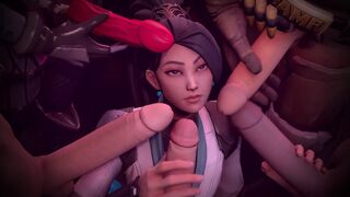 A hot compilation of Valorant porn made with SFM/Blender software