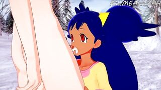 Iris from Pokémon gets her pussy railed in an intense hentai scene