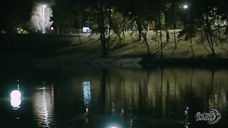 A quickie in the city park under the cover of night