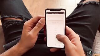 Found Adeline Murphy on sex-dater, called her for a footjob and handjob