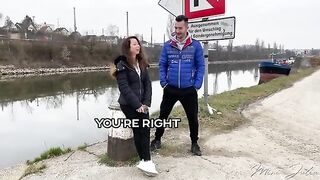 Petite German teen Mini Julia got fucked in public