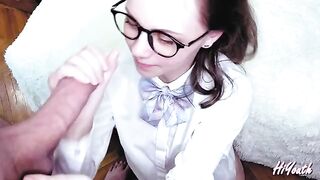 Guy made a mess on the face of his Russian GF