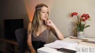 The breasts long for freedom, a solo girl’s intimate roleplay desire