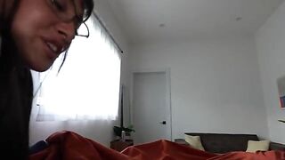 A hot sleepover surprise for the girlfriend with a huge ass