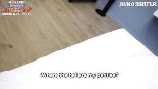 The pretty maid showed the guest something special in the hotel room
