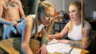 She is willing to do anything for a good grade from her teacher