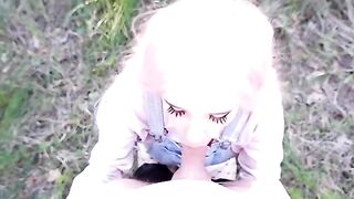 A beautiful girl is always ready to suck a cock, no matter the circumstances