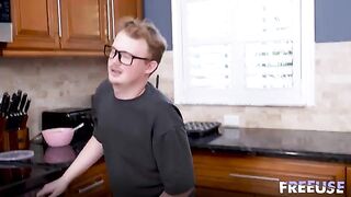It's not easy to get off a dick on the couch