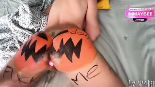 Fucked a pumpkin so hard it shook, just like real sex!