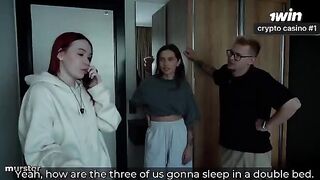 My girlfriend fucks with a guy while I calmly jerk off - Pure Taboo