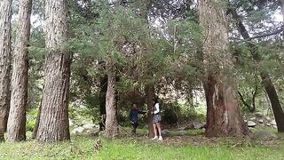 In the forest, every woman agrees to have her pussy licked by a pervert old man
