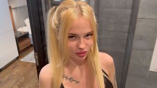 The pretty girl has a great body and knows how to use it