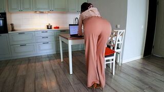 She has a rear end that cannot be ignored, and she uses it to get what she wants
