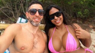 A vacation success story: sea, sun, and passionate sex at sunset with a stunning Asian beauty