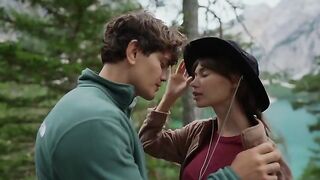 A couple making love in the forest, caught by a candid camera