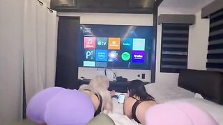 A prank with a shy girl and her impressive curves turned into a wild threesome