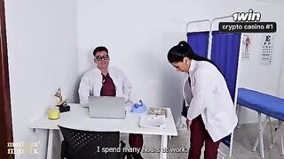 The female solidarity is at its peak in this hot hospital scene