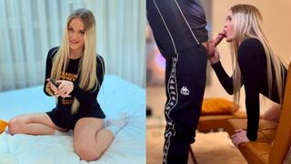 A beautiful girl has sex with her stepbrother because of a bet