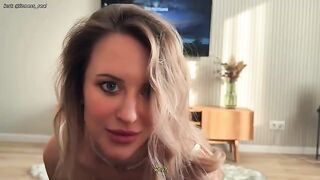 She is getting fucked hard from behind and begging for mercy