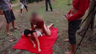 Beach orgy compilation with the hottest sluts getting fucked outdoors