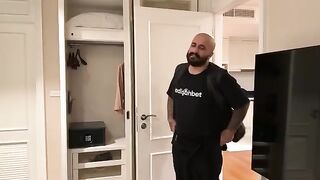 Hot blondie has sex with her old man in a steamy roleplay scene