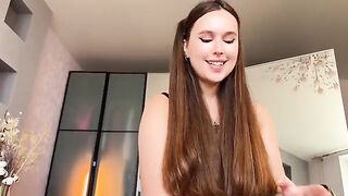 A cute girl has sex with her boyfriend in sexy lingerie