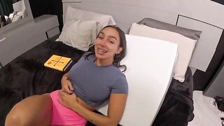 The guy fucked his stepdaughter in the pussy face to face - a classic scene