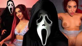 A horror movie with a hot Latina turns into great porn