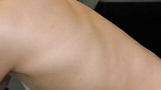 A cute girl choked and fucked on the kitchen table