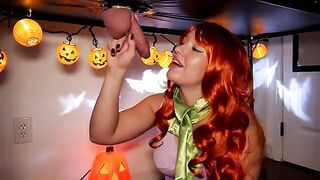 I set the rhythm with my lips, you just moan - a steamy Halloween treat