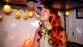I set the rhythm with my lips, you just moan - a steamy Halloween treat