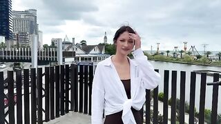 A young beautiful girl from the atoll sent a distress signal
