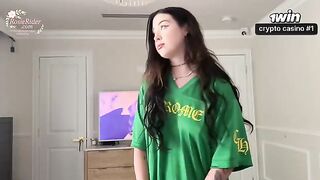 A hot Russian girl with a tattoo gets fucked in the ass in POV
