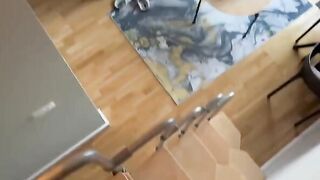 A cute girl has sex with her new boyfriend in POV style