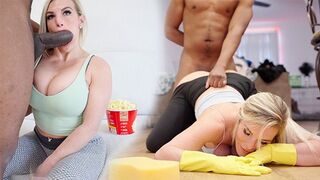 Stepmom gets her pussy destroyed by a huge black cock