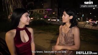 The couple fucked her too, right? This petite beauty took it hard