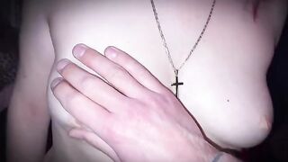 The right size – it’ll get hard. A classic downblouse scene