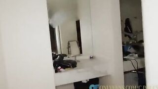 Two girls share a big dick in an intense threesome