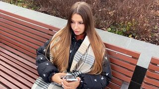 A cute girl tried to get some money for sex with a stranger