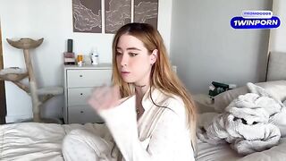 A hot blonde has sex with a guy in a roleplay scenario, showcasing Rosie Rider’s signature style of steamy, taboo encounters