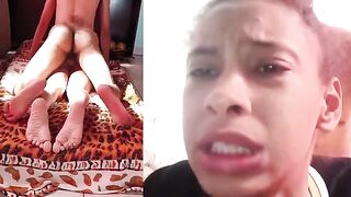 The ring tightens and the cock bursts through the ass