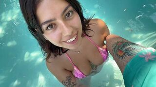 Can I give you a blowjob right here? Do you mind? (Bigger tits)