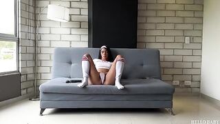 A young Latina girl rode the guy’s cock like a skilled rider