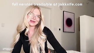 A girl is having fun with a man in the hotel room